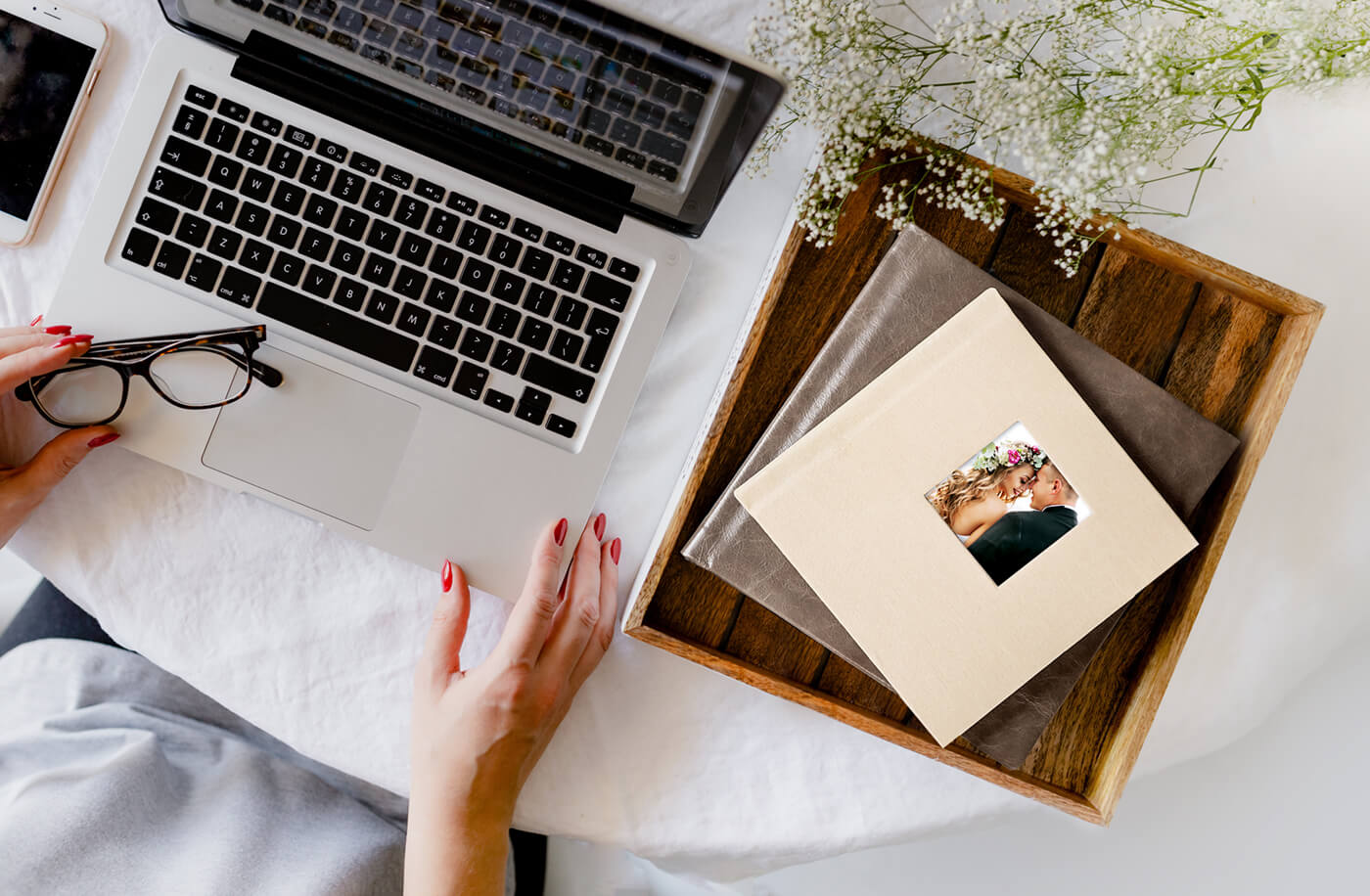 printique photo book on table