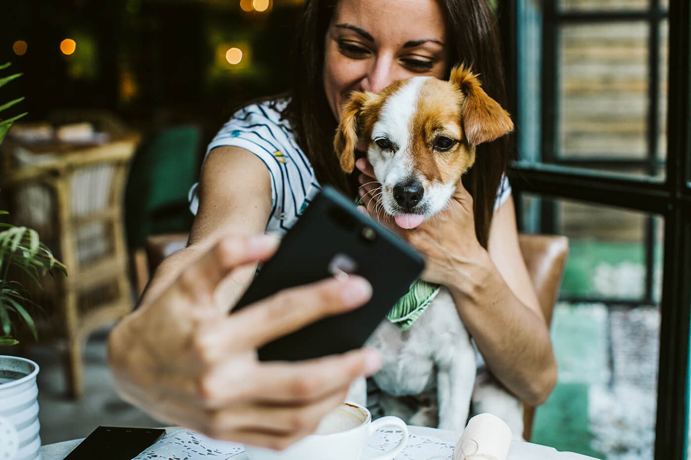 selfie with pet