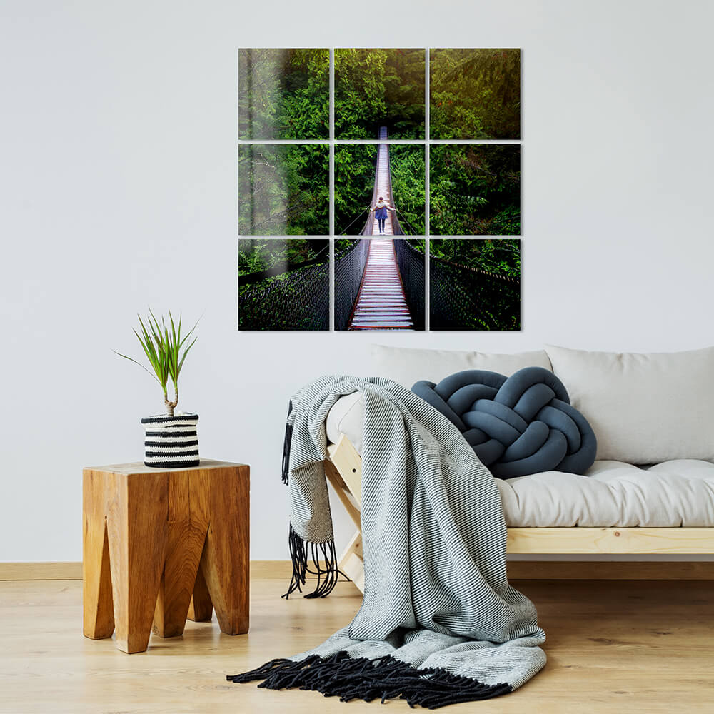 metal cluster of bridge in living room manufactured by printique