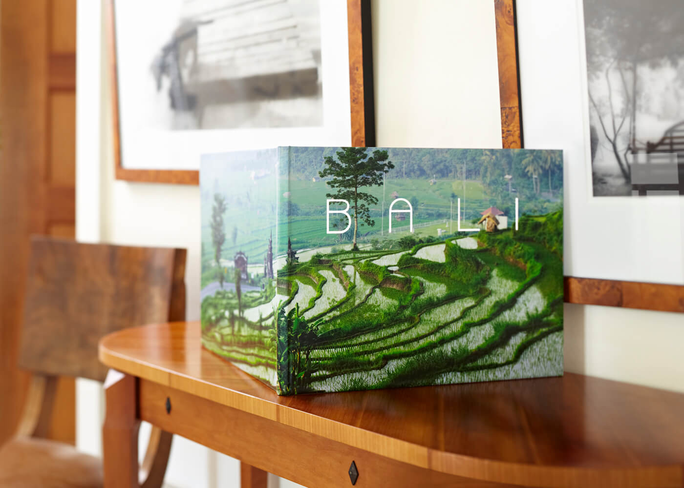 bali book on shelf by printique